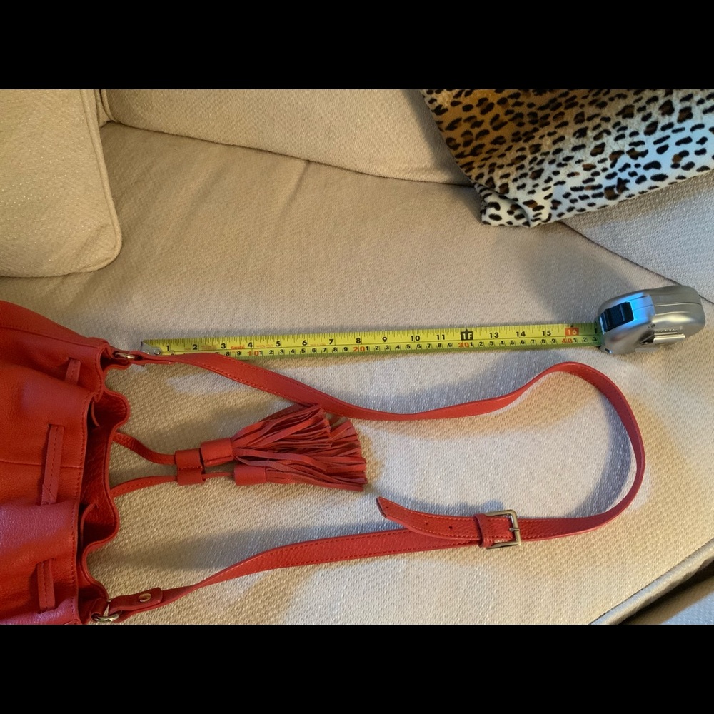 Talbots Tassel Drawstring Bucket Bag - image 6